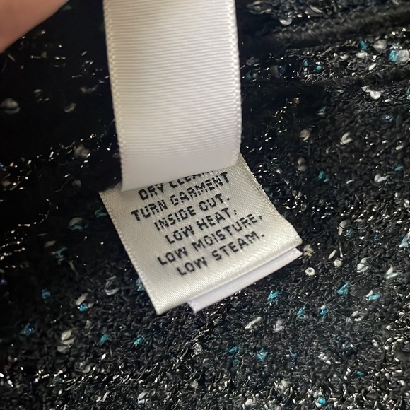 St. John Santana Knit Metallic open front cardigan - Picture 7 of 8